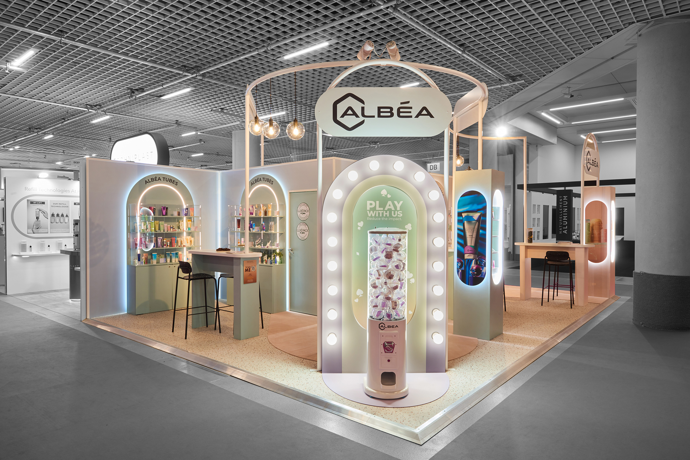 stand sur mesure luxe pack monaco Albea