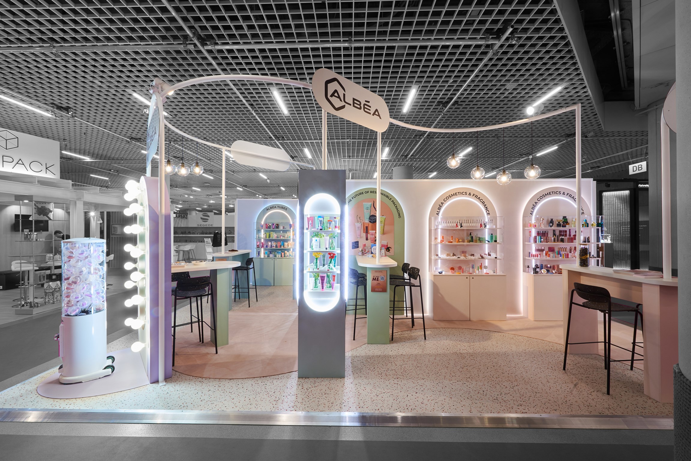 stand sur mesure luxe pack monaco Albea