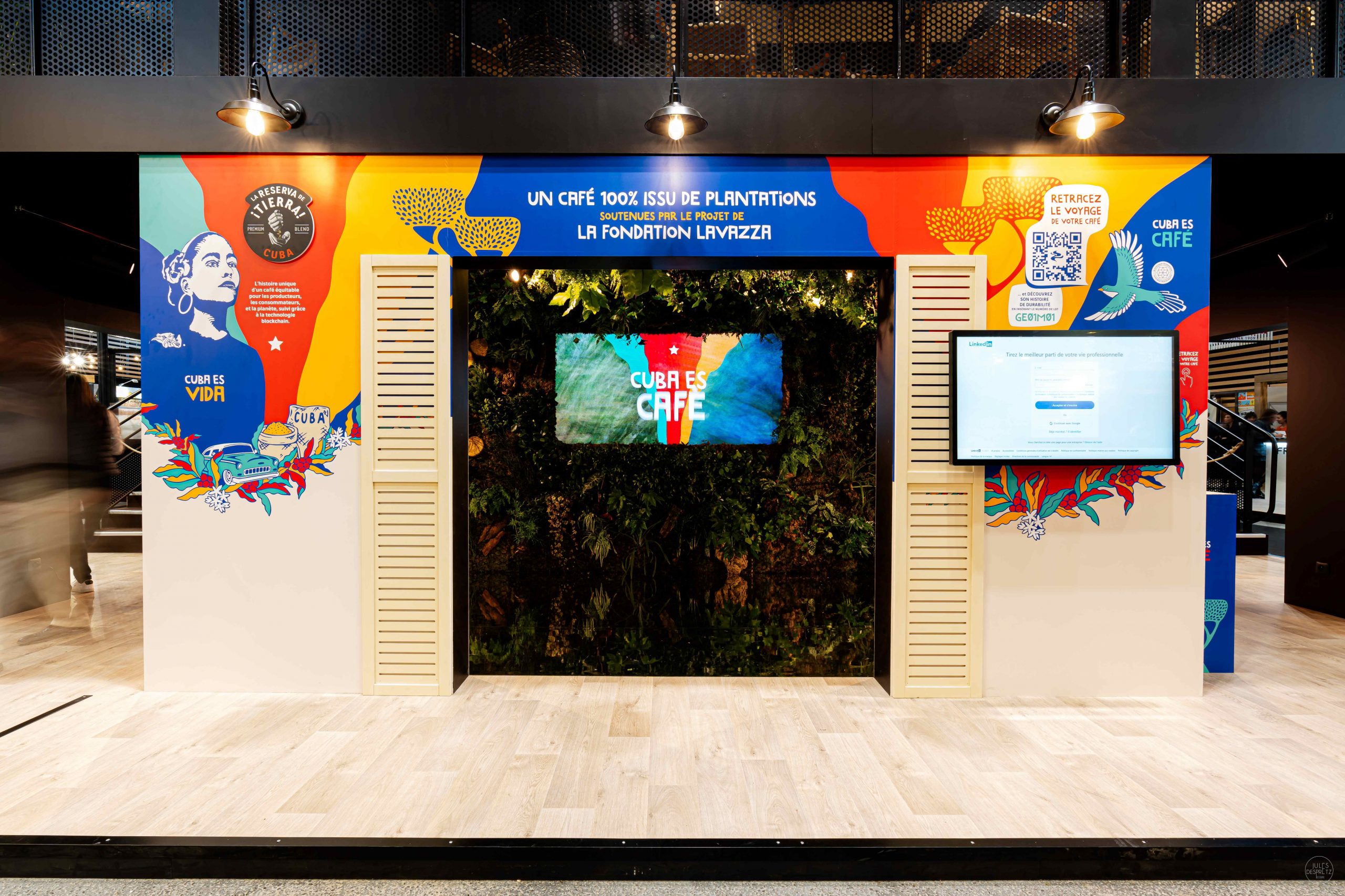 expérience sur le stand Lavazza sirha