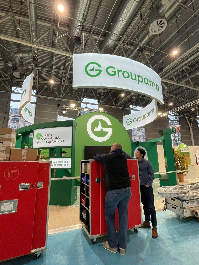 Livraison du stand sur-mesure au salon de l'agriculture