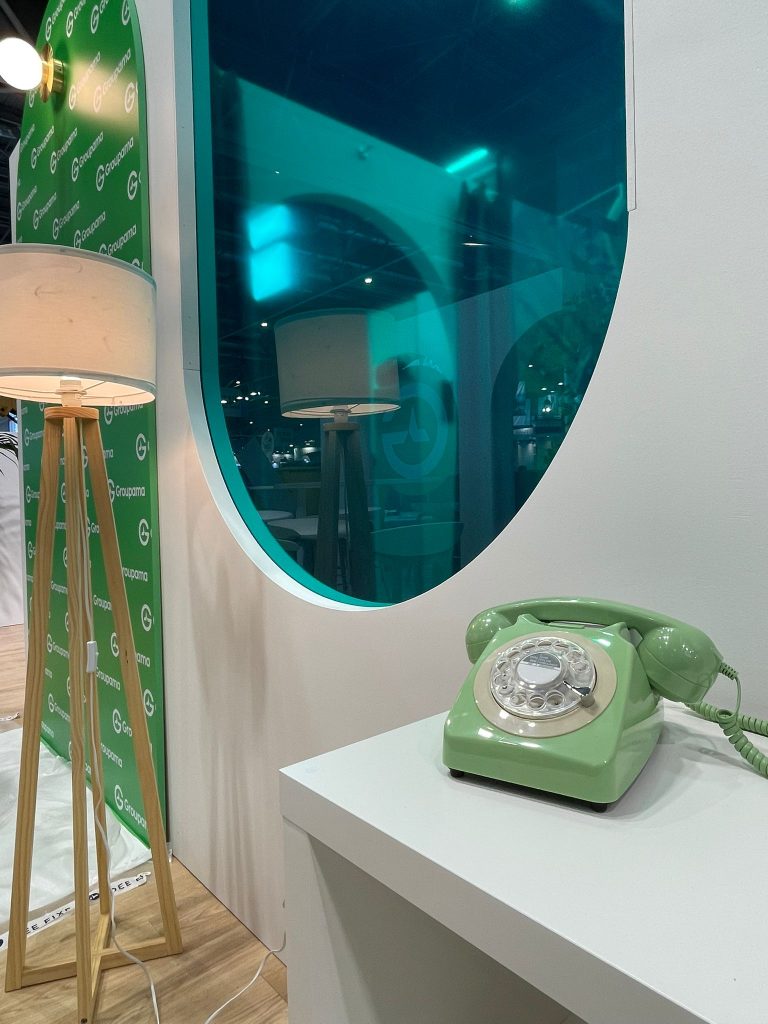 téléphone sur stand sur mesure salon de l'agriculture